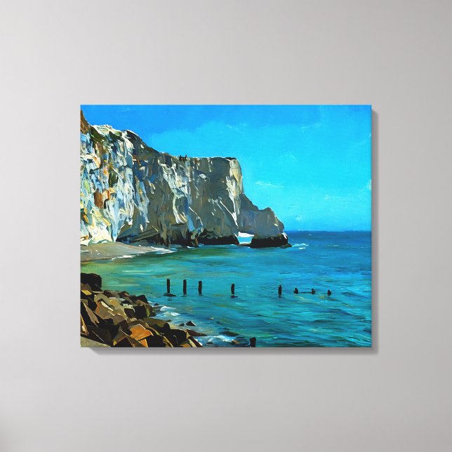 Seaford Head Arch, Seven Sisters, England Leinwanddruck (Vorderseite)