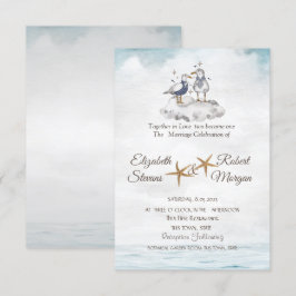 Seageln in Liebe Beach Hochzeit Einladung