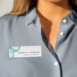 Seaglass Geode Namenschild