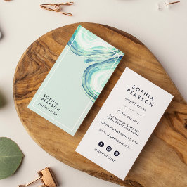 Seaglass Geode | Vertikale soziale Medien Visitenkarte