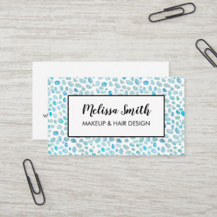 Seaglass Makeup Artist Hair Salon Business Card Visitenkarte