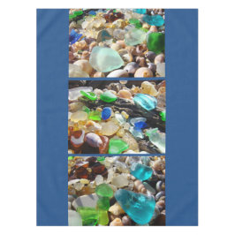 Seaglass Strand-Tischdecke-Küstenhochzeits-Haus Tischdecke