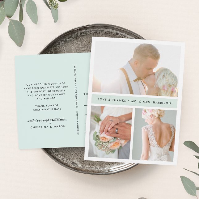Seaglass Stripe | Hochzeitsszenario Foto Vielen Da Postkarte (Von Creator hochgeladen)