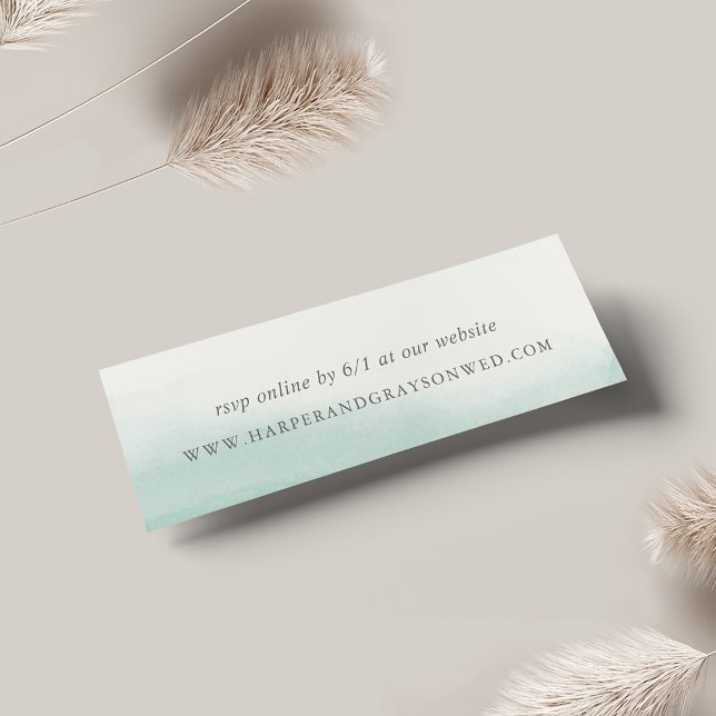 Seaglass Tides Wedding Website RSVP Cards (Von Creator hochgeladen)