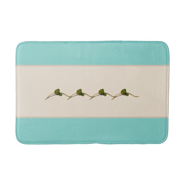 Seagrape Blooms Strip- Badematte (Vorderseite)