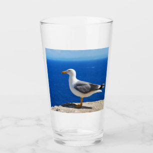 Seagull am Strand Glas