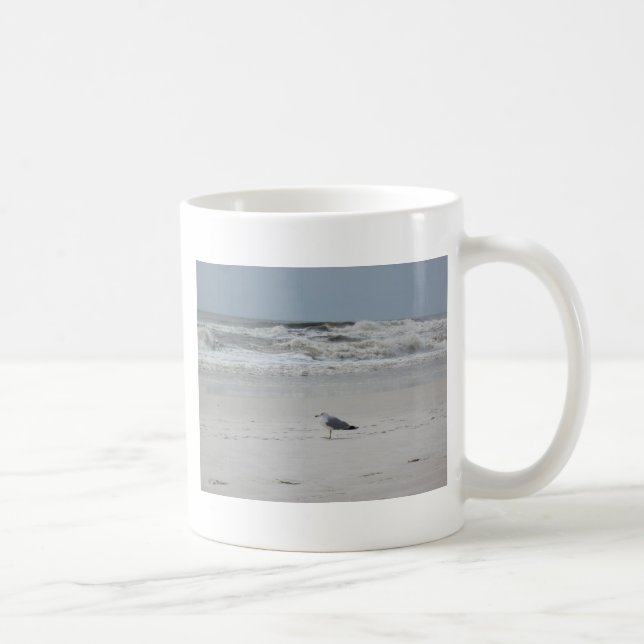 Seagull am Strand Kaffeetasse (Rechts)