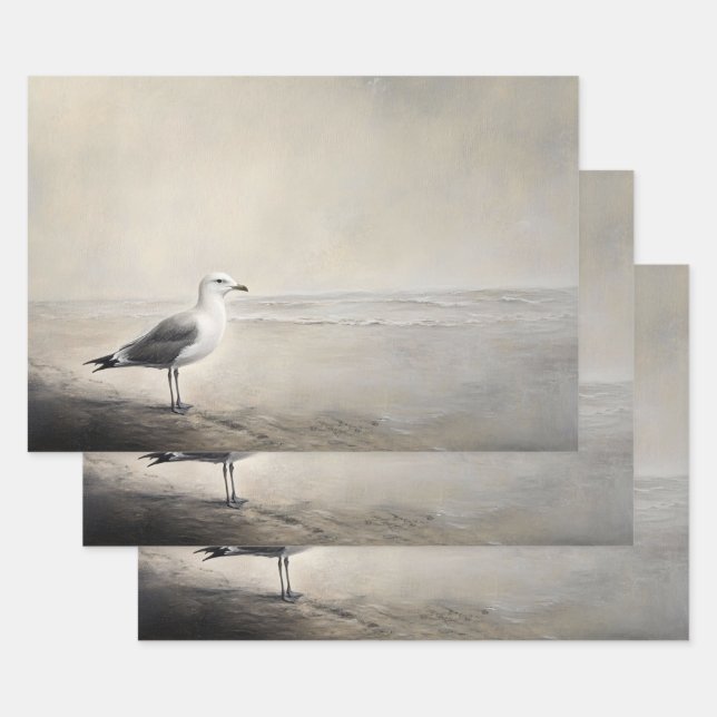 Seagull am Ufer Geschenkpapier Set (Set)