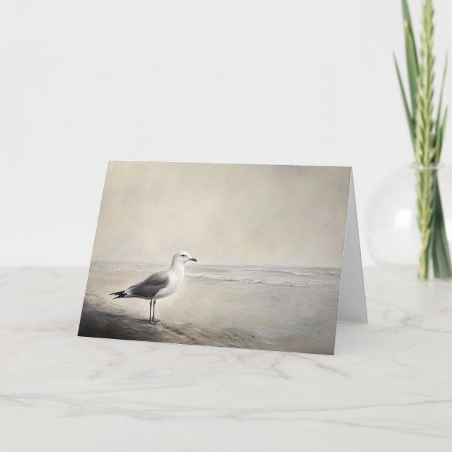 Seagull am Ufer Karte (Vorderseite)