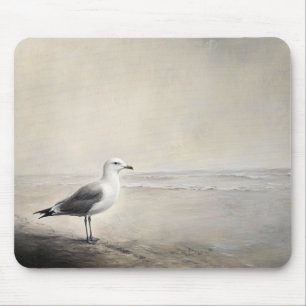 Seagull am Ufer Mousepad