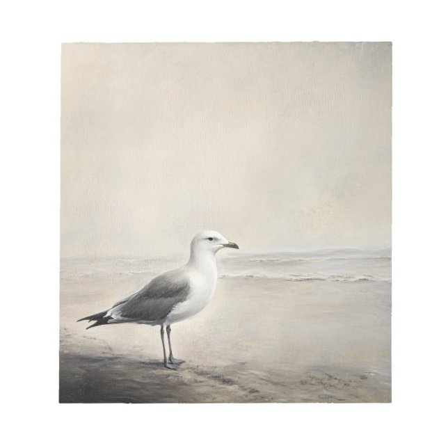 Seagull am Ufer Notizblock (Vorderseite)