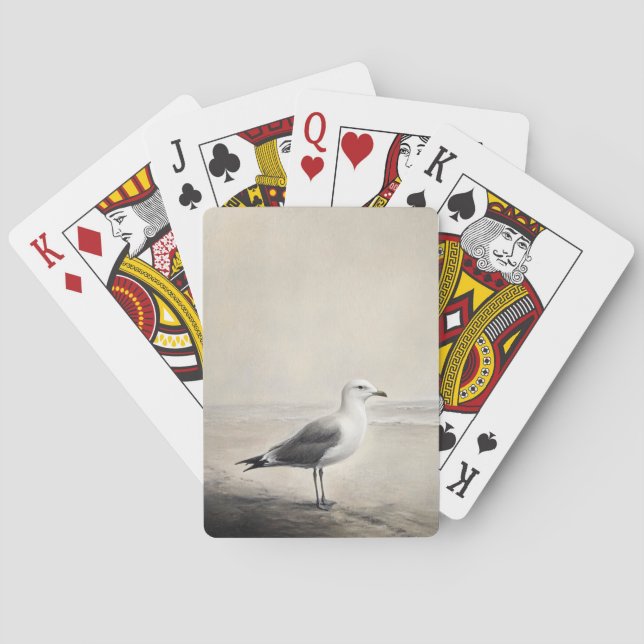 Seagull am Ufer Spielkarten (Rückseite)