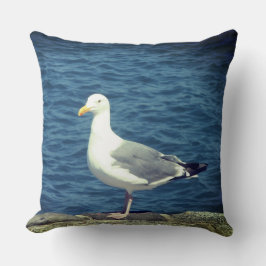 Seagull an der Bucht Kissen
