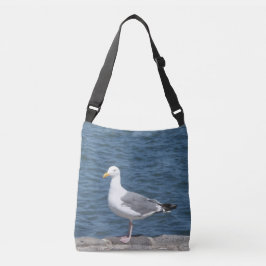 Seagull an der Bucht Tragetaschen Mit Langen Trägern