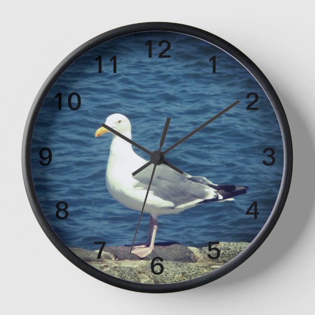 Seagull an der Bucht Uhr (Vorderseite)