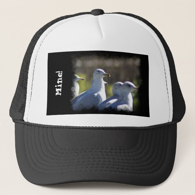 Seagull auf der Schiene Truckerkappe (Vorderseite)