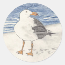 SEAGULL-Aufkleber (rund) Runder Aufkleber