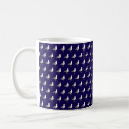 Seagull Bird Beach Ocean Coast Blue Watercolor Kaffeetasse