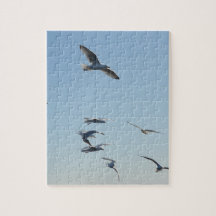 Seagull Flying Jigsaw Puzzle