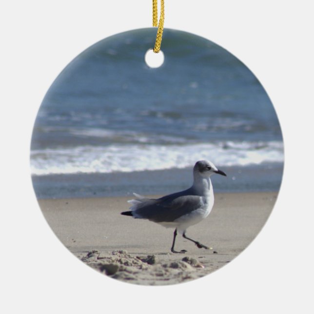 Seagull Foto Ornament (Vorne)