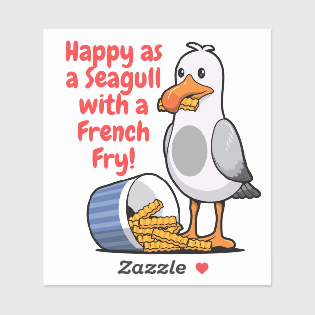 Seagull frische französische Brötchenaufkleber, Wi Aufkleber (Blatt)