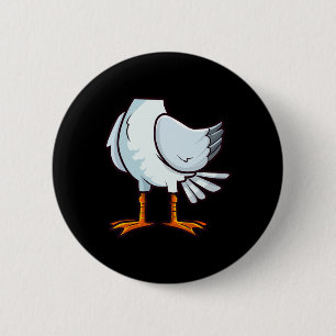 Seagull Funny Halloween Party Cosplay Seab Button