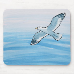 Seagull im Flug Mousepad