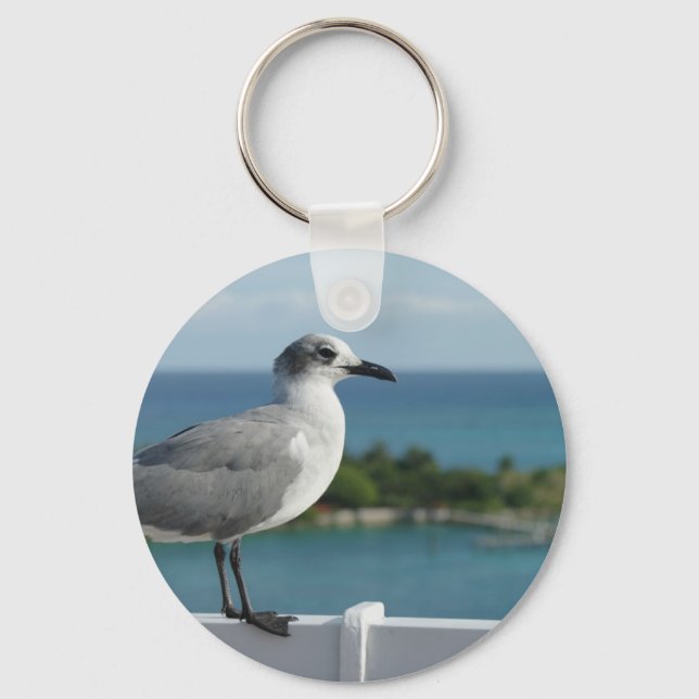 Seagull im Paradies Schlüsselanhänger (Vorderseite)