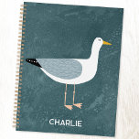 Seagull Küstenvogel Personalisiert Planer<br><div class="desc">Eine vom Ozean stehende,  freche Möwe. Ideal für diejenigen,  die Küstenvögel Liebe. Ändern Sie den Namen,  um ihn zu personalisieren. Originelle Kunst von Nic Squirrell.</div>