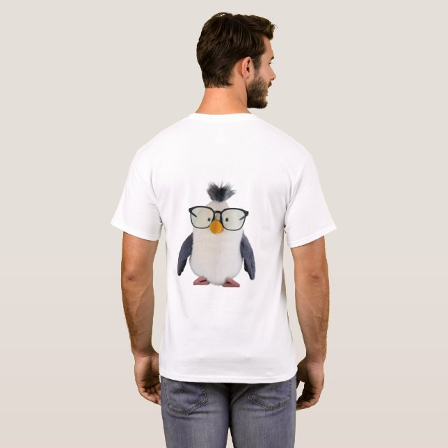 Seagull mit Brille T-Shirt (Schwarz voll)