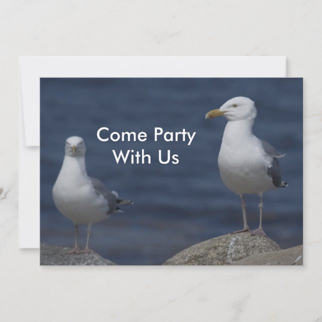 Seagull-Party Einladung (Vorderseite)