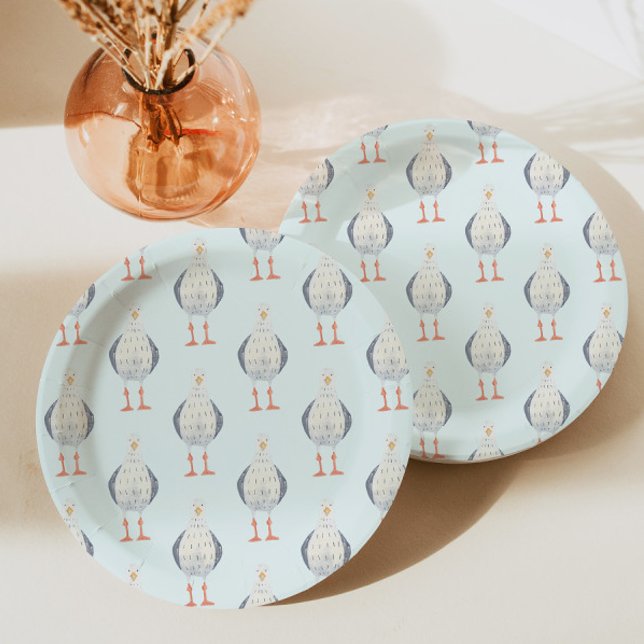 Seagull Pattern Pappteller (Von Creator hochgeladen)