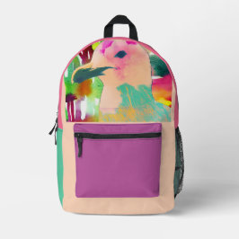 Seagull Pink Bedruckter Rucksack