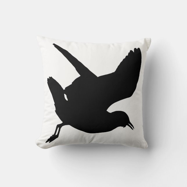 Seagull-Silhouette Kissen (Vorderseite)