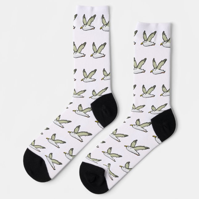 Seagull Socken (Linkes Detail)