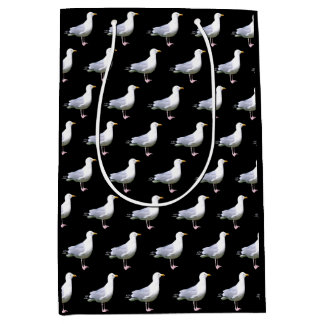 Seagull Stehend Black Mittlere Geschenktüte