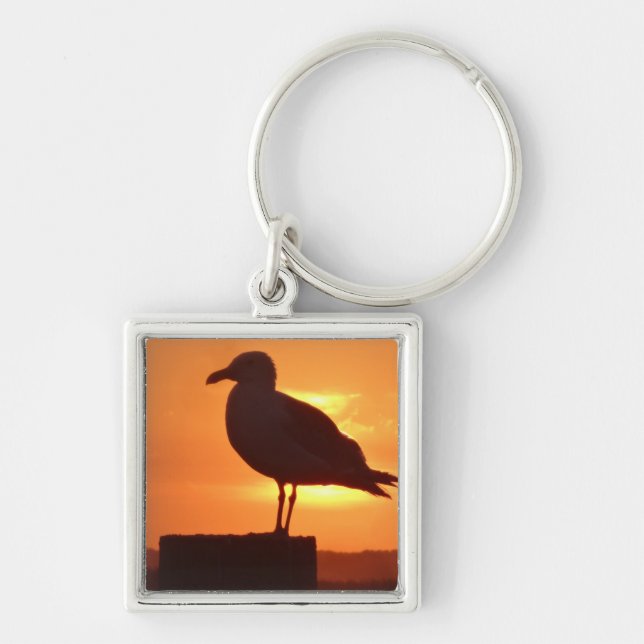 Seagull Sunset Schlüsselanhänger (Vorne)