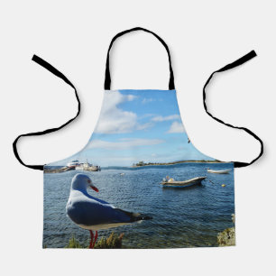 Seagull und Boote auf dem Ozean, Kinder vollwertig Schürze