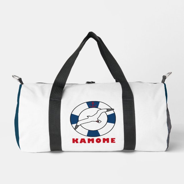 Seagull und Swim Ring Blue Duffle Bag (Vorderseite)