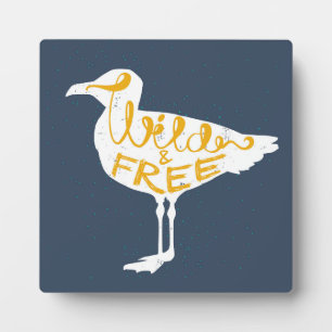 Seagull   Wild und frei Fotoplatte