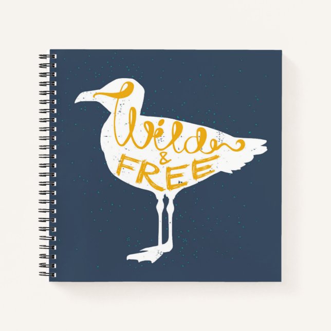 Seagull | Wild und frei Notizbuch (Vorderseite)