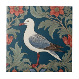 Seagull William Morris Verlassen Sea Marine Bird Fliese