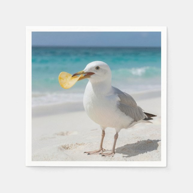 Seagull with a Potato Chip Serviette (Vorderseite)