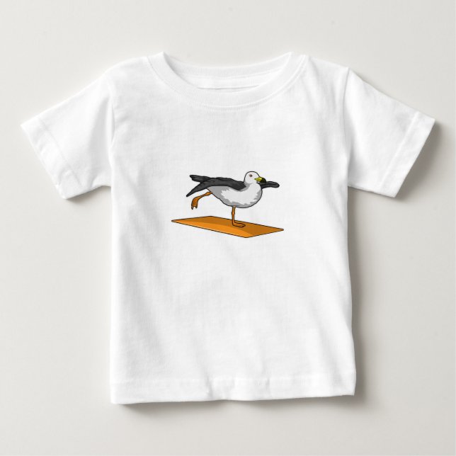 Seagull Yoga Mediation Fitness Baby T-shirt (Vorderseite)