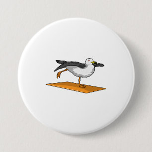 Seagull Yoga Mediation Fitness Button