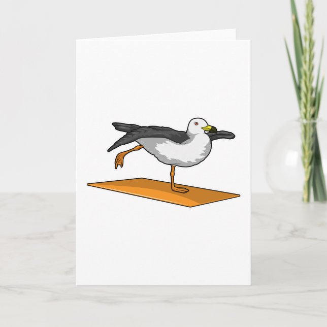 Seagull Yoga Mediation Fitness Karte (Vorderseite)