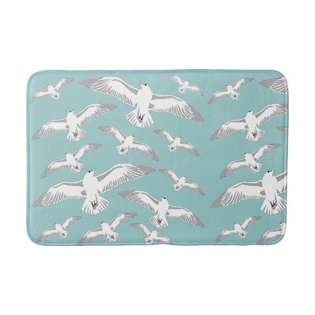 Seagulls Galore Bath Mat Badematte (Vorderseite)