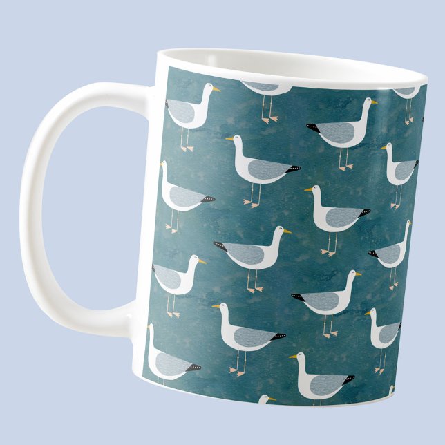 Seagulls Nautical Kaffeetasse (Seagull nautical coffee mug)