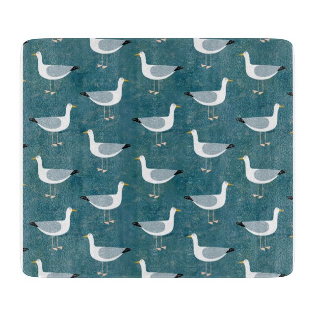 Seagulls Nautical Schneidebrett (Vorderseite)
