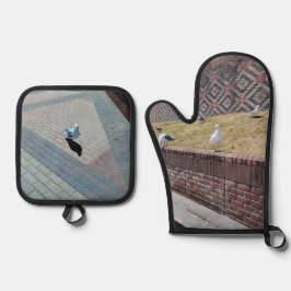 Seagulls Ofenhandschuh & Topflappen-Set